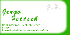 gergo hettich business card