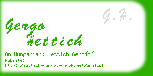 gergo hettich business card